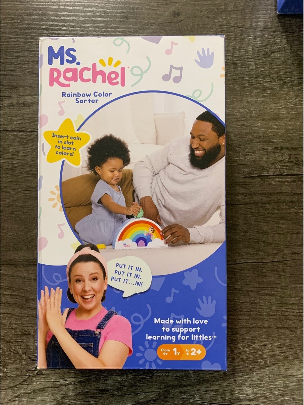 Ms. Rachel Rainbow Color Sorter Educational Toy for Toddlers and Preschoolers